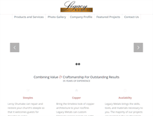 Tablet Screenshot of legacymetals.com